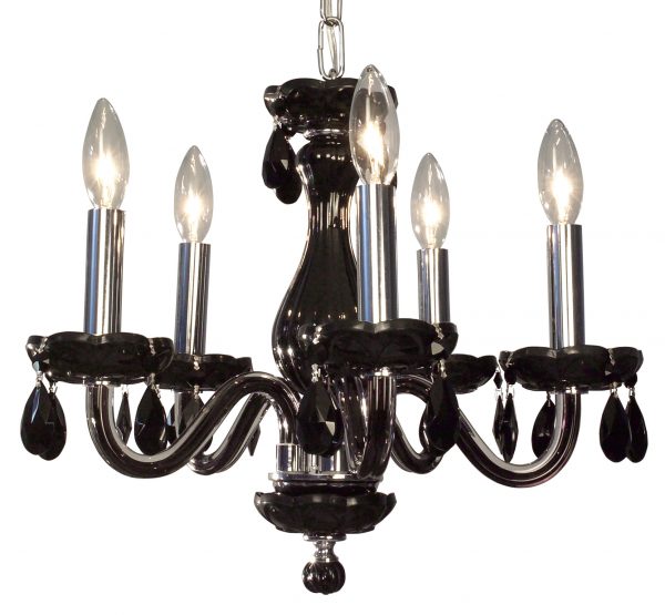 Monaco-82045 BLK CBK - Chandelier-5 Lights - Image 1