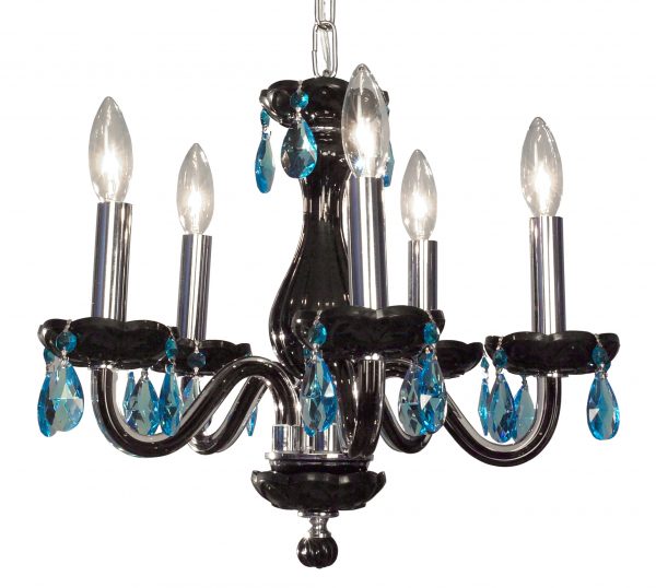 Monaco-82045 BLK CSA - Chandelier-5 Lights - Image 1