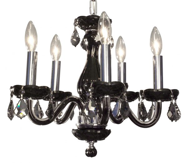 Monaco-82045 BLK SMK - Chandelier-5 Lights - Image 1
