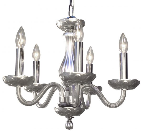Monaco-82045 SIL - Chandelier-5 Lights - Image 1