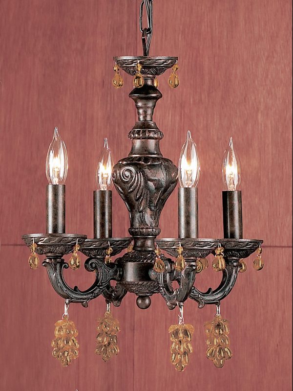 Gabrielle-8334 EB GCA - Mini-Chandelier-4 Lights - Image 1