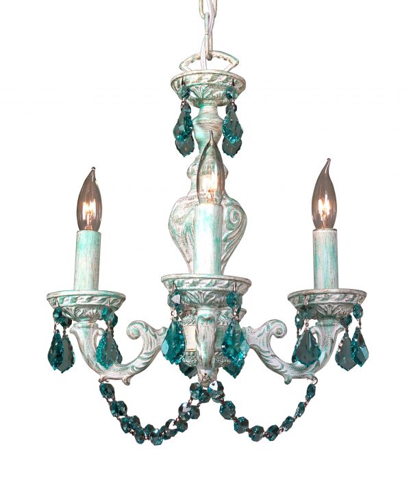 Gabrielle Color-8335 GRN AG - Mini-Chandelier-4 Lights - Image 1