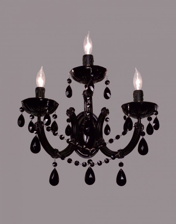 Rialto Traditional-8343 BBLK CBK - Sconce/WallBracket-3 Lights - Image 1