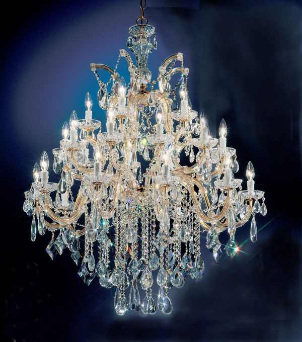 Rialto Contemporary-8359 GP C - Chandelier-25 Lights - Image 1