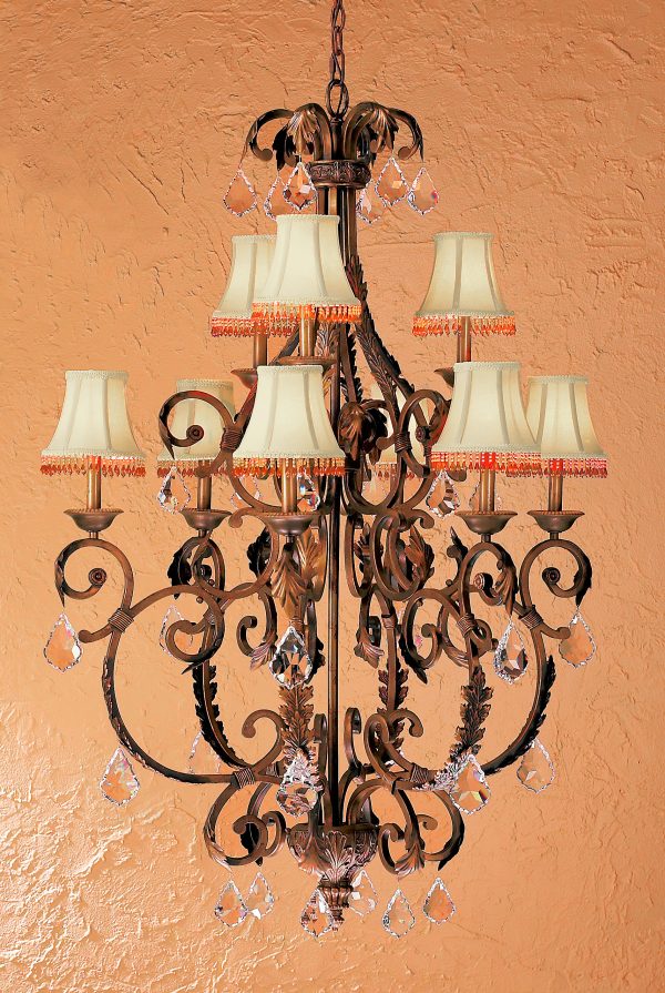 Asheville-92209 CPB CP - Chandelier-9 Lights - Image 1