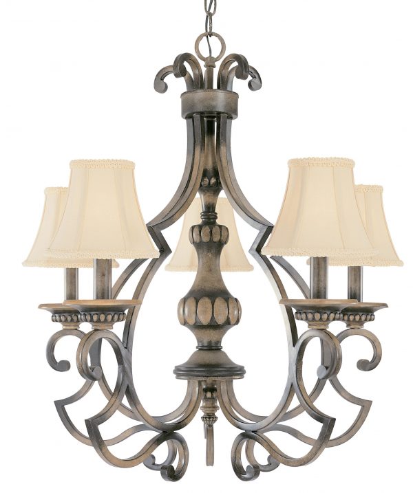Westchester-92705 HRW - Chandelier-5 Lights - Image 1