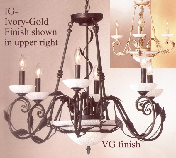Capri-9286 IG - Chandelier-8 Lights - Image 1