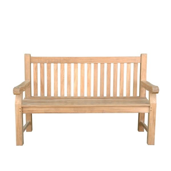 Devonshire 3-Seater Extra Thick Bench With Flower Handcrafted - Image 2