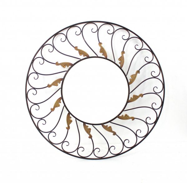 Homeroots - Bronze Round Accent Metal Mirror - Image 1
