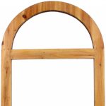 Homeroots - 5" Brown Arch Wood Framed Accent Mirror - Image 4