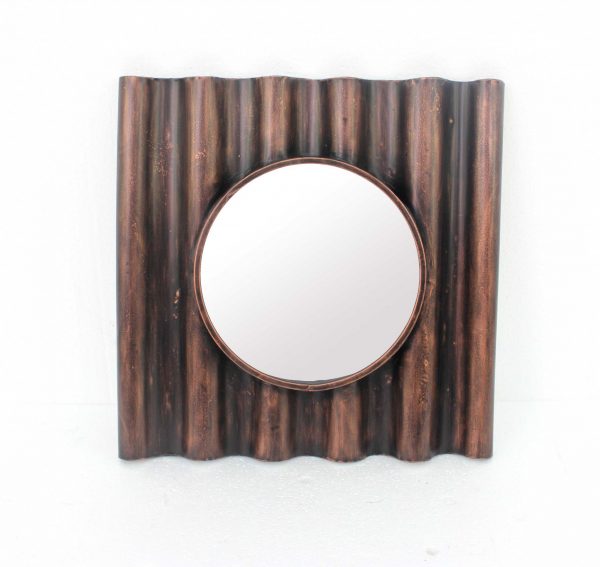 Homeroots - 24" Bronze Square Metal Framed Accent Mirror - Image 2