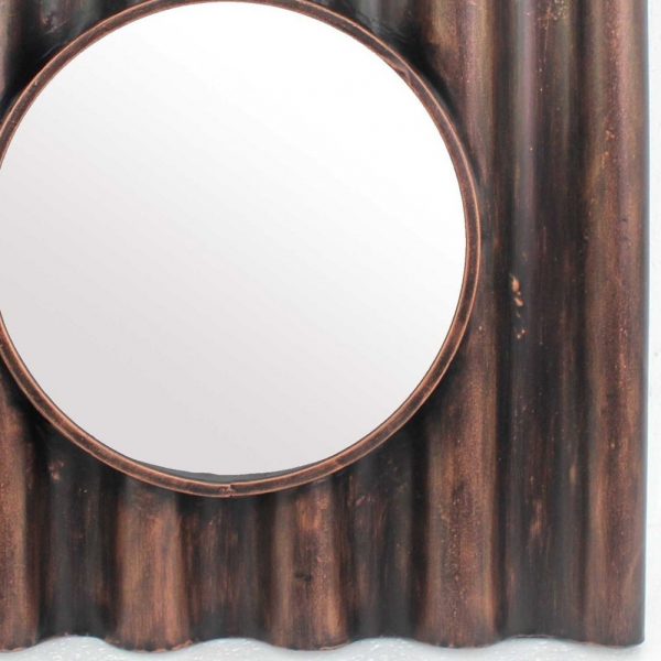 Homeroots - 24" Bronze Square Metal Framed Accent Mirror - Image 4
