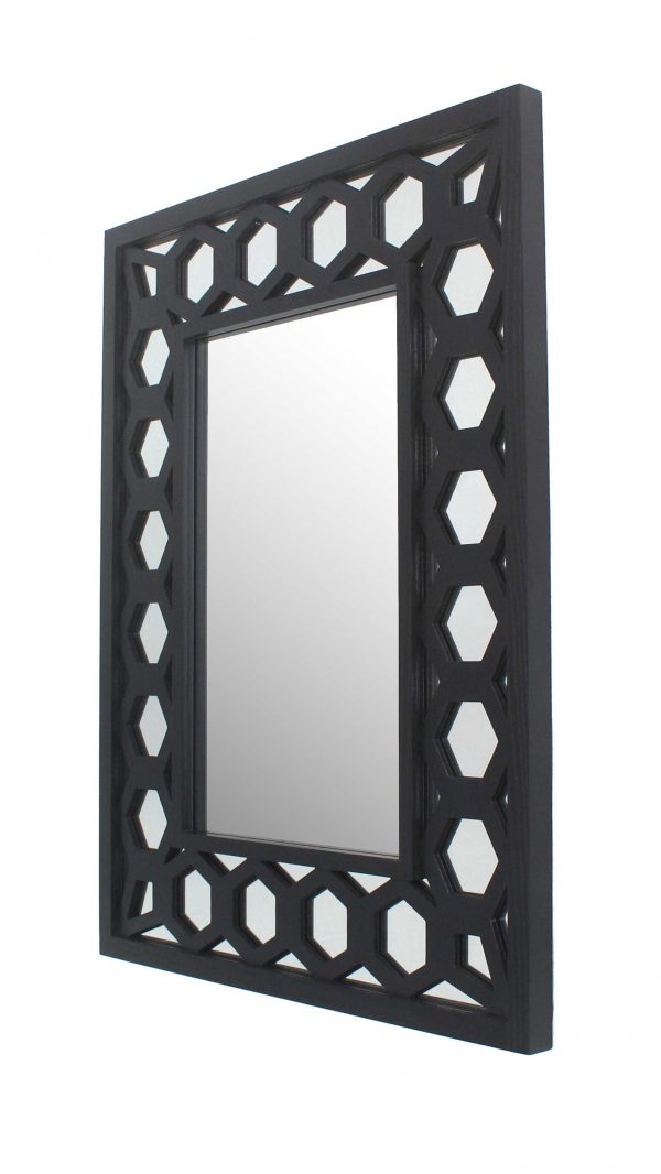 Homeroots - Black Square Accent Mirror - Image 1
