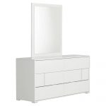 Homeroots - 41" White Mounted Dresser Mirror