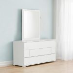 Homeroots - 41" White Mounted Dresser Mirror - Image 2