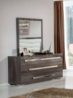 Homeroots - 41" Gray Square Wood Framed Accent Mirror - Image 4
