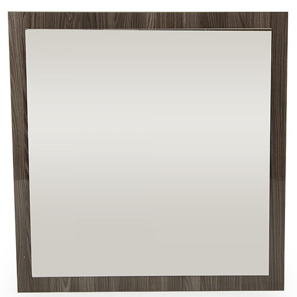 Homeroots - 41" Gray Square Wood Framed Accent Mirror - Image 2