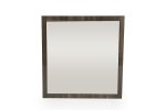 Homeroots - 41" Gray Square Wood Framed Accent Mirror - Image 3