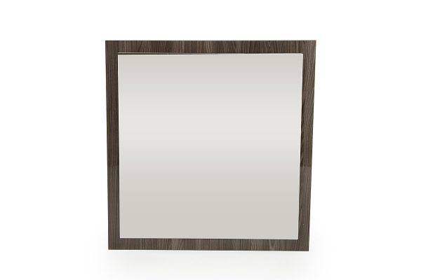 Homeroots - 41" Gray Square Wood Framed Accent Mirror - Image 3