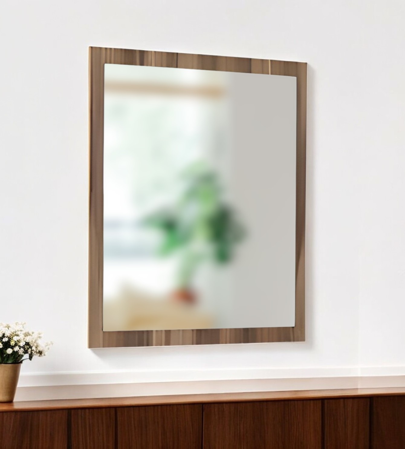 282583_14_WOyWvMtZ Homeroots - 41" Natural Wood Framed Accent Mirror - Image 1