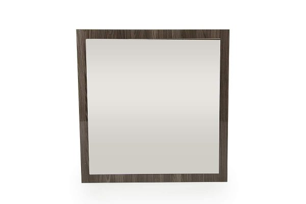 Homeroots - 41" Gray Square Framed Mounted Accent Mirror - Image 1