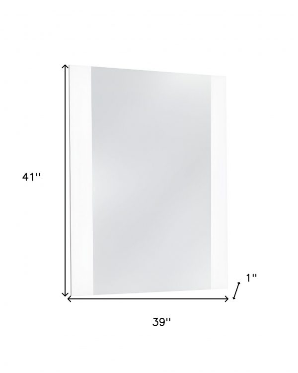 Homeroots - 41" White Framed Mounted Dresser Mirror - Image 5