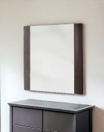 Homeroots - 41" Gray Framed Mounted Accent Mirror - Image 2