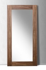 Homeroots - 79" Brown Framed Leaning Full Length Hanging Mirror - Image 2