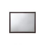 Homeroots - 35" Espresso Wood Mounted Dresser Mirror - Image 2