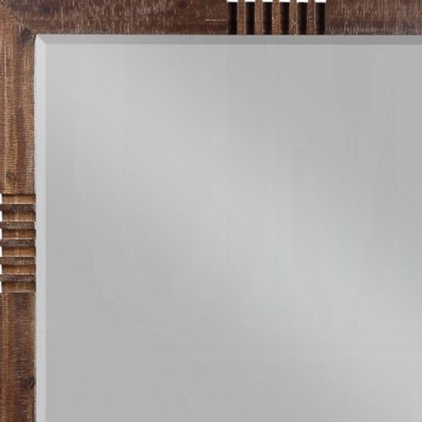 Homeroots - Reclaimed Oak Finish Rectangular Mirror - Image 7