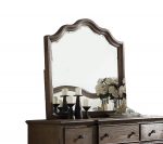 Homeroots - Distressed Grey Finish Beveled Wall Mirror