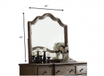 Homeroots - Distressed Grey Finish Beveled Wall Mirror - Image 5