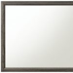 Homeroots - 35" Gray Wood Framed Accent Mirror - Image 4
