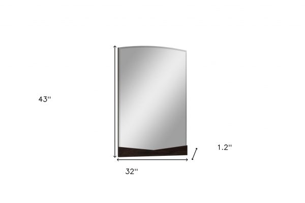 Homeroots - 43" Dark Brown Dresser Mirror - Image 8