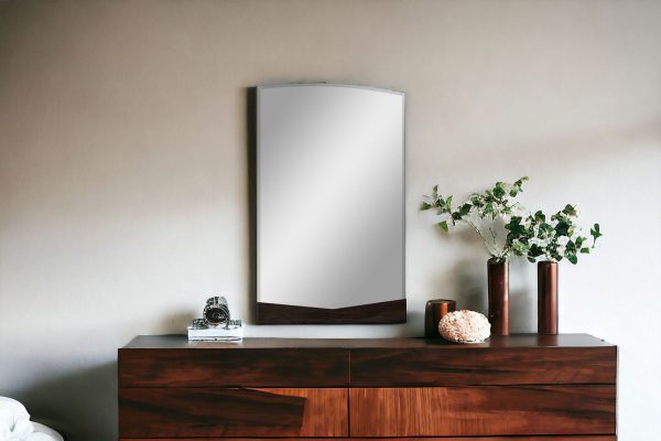 Homeroots - 43" Dark Brown Dresser Mirror - Image 2