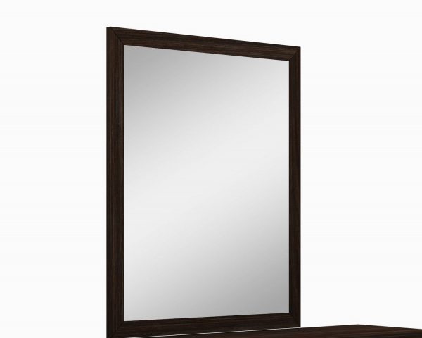 Homeroots - 43" Dark Brown Framed Dresser Mirror - Image 3