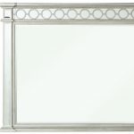 Homeroots - 42" Silver Wood Framed Mounted Dresser Mirror - Image 4