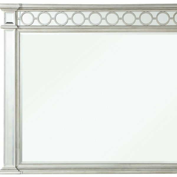 Homeroots - 42" Silver Wood Framed Mounted Dresser Mirror - Image 4