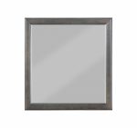 Homeroots - 38" Gray Square Wood Framed Accent Mirror - Image 3