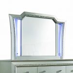 Homeroots - 38" Champagne Abstract Wood Framed Mounted Dresser Mirror - Image 3
