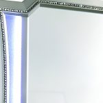 Homeroots - 38" Champagne Abstract Wood Framed Mounted Dresser Mirror - Image 4