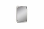 Homeroots - 49" Taupe Abstract Glass Framed Accent Mirror