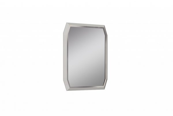 Homeroots - 49" Taupe Abstract Glass Framed Accent Mirror - Image 1