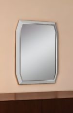Homeroots - 49" Taupe Abstract Glass Framed Accent Mirror - Image 2