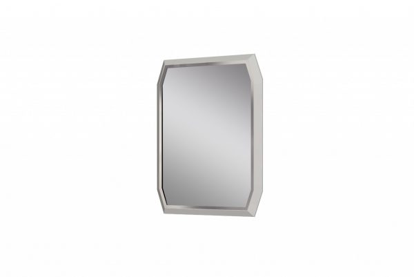 Homeroots - 49" Taupe Abstract Glass Framed Accent Mirror - Image 3
