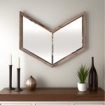Homeroots - 23" Brown Novelty Framed Accent Mirror - Image 3
