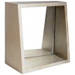 Homeroots - 14" Champagne Wood Box Framed Accent Mirror
