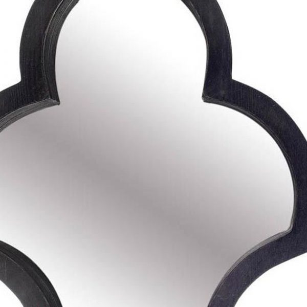 Homeroots - 34" Black Novelty Framed Accent Mirror - Image 3
