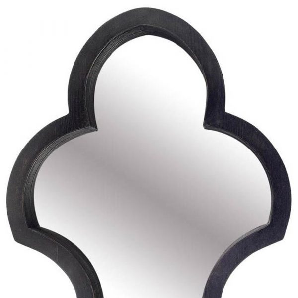 Homeroots - 34" Black Novelty Framed Accent Mirror - Image 4