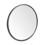 Homeroots - 47" Round Black Metal Frame Wall Mirror - Image 5